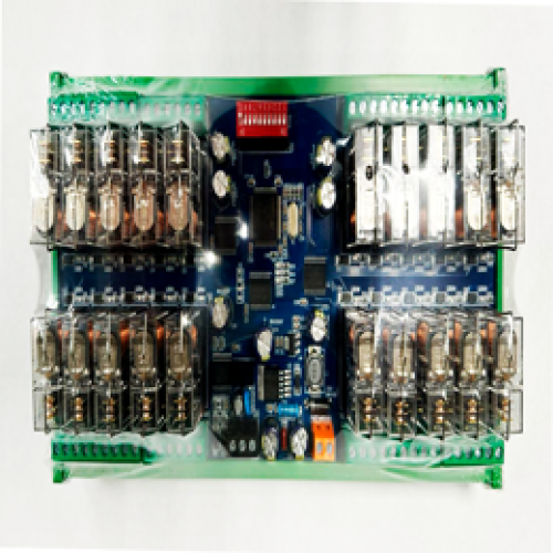 Релейный модуль 20 канала, управление по RS485 протокол Modbus-RTU 20-Channel RS485 Relay Module