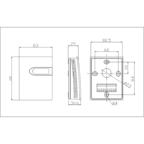 Комнатный датчик CO, 0-100ppm, выход 4-20ma/0-10vdc,rs485/modbus, жк-дисплей CMWNB011